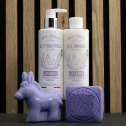 Coffret découverte lavande et au lait d'ânesse Bio par Bell Anesse en Provence