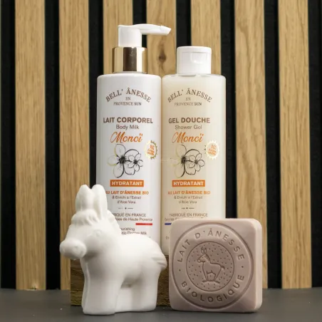 Coffret découverte monoï et au lait d'ânesse Bio par Bell Anesse en Provence