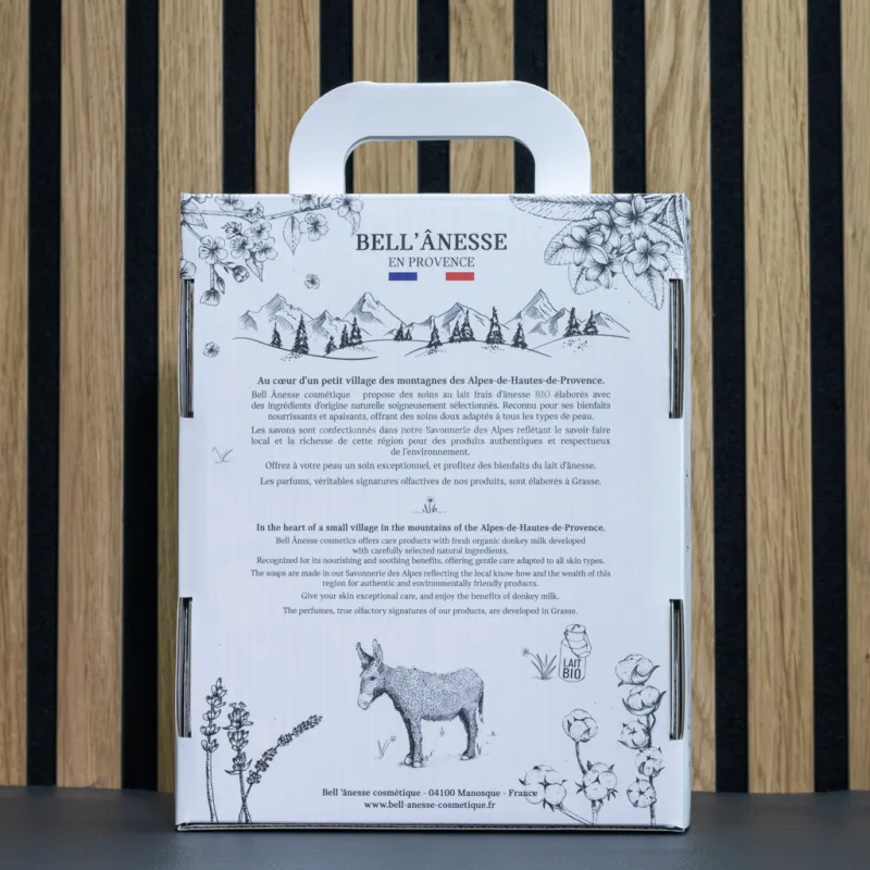 Coffret Bell peau au lait d'ânesse Bio par Bell Anesse en Provence