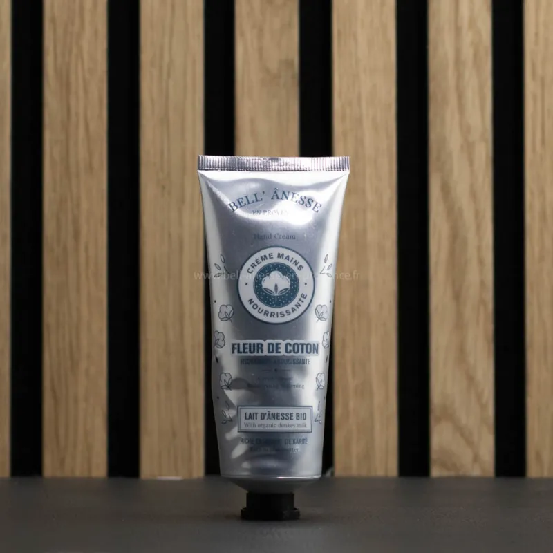 Crème mains au lait d'ânesse Bio et Fleur de Coton par bell'ânesse en Provence