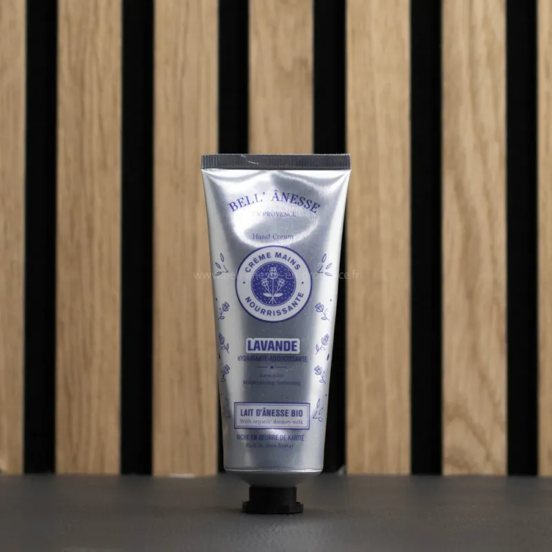Crème mains Lavande au lait d'ânesse Bio et Aloe Vera par bell ânesse en Provence