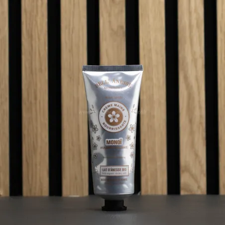 Crème mains au lait d'ânesse Bio et Monoï par bell'ânesse en Provence