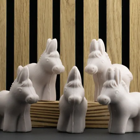 Pack 5 Savon forme d'Âne 125g au lait d'ânesse et monoï par Bell'ânesse en Provence