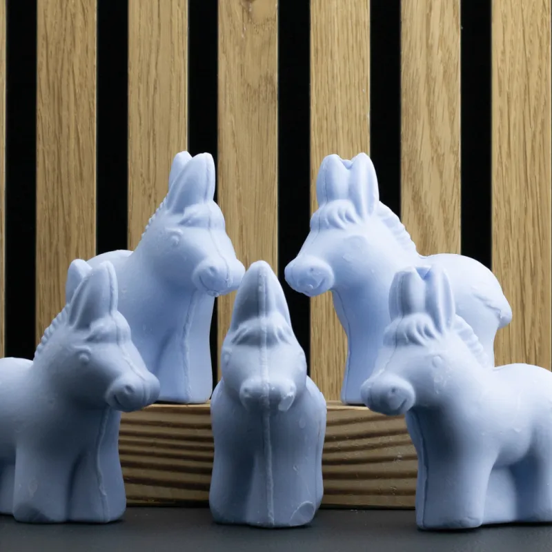 Pack 5 Savon forme d'Âne 125g au lait d'ânesse et fleur de coton par Bell'ânesse en Provence