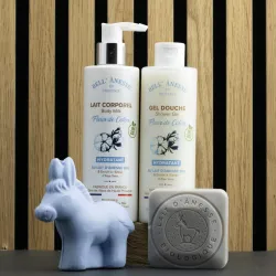 Coffret découverte fleur de coton et  au lait d'ânesse Bio par Bell Anesse en Provence