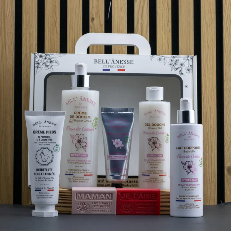 Coffret mille et une douceur au lait d'ânesse bio par Bell Anesse en Provence