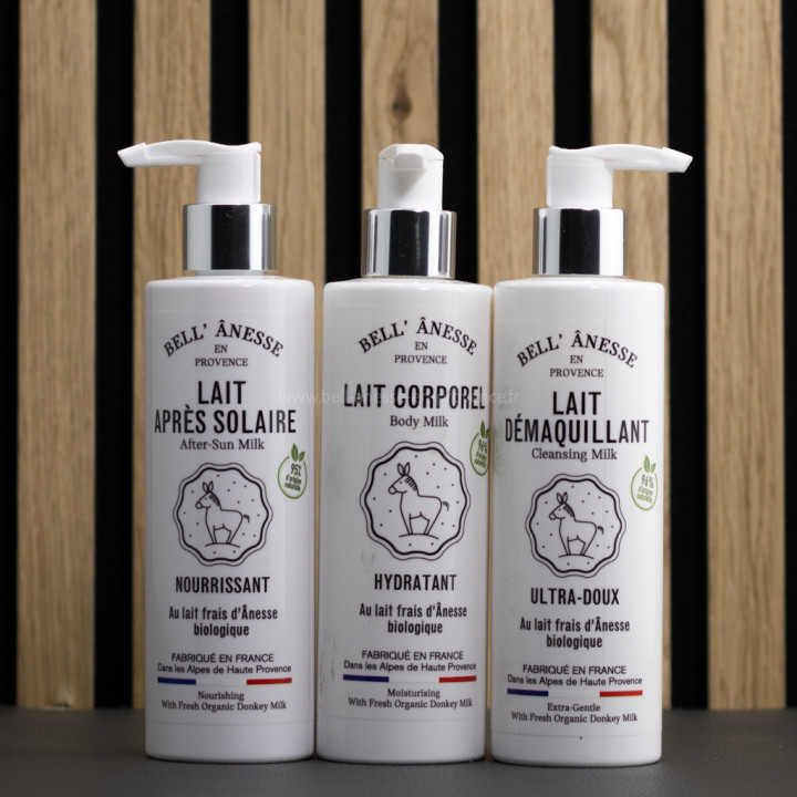 Pack éco 3 soins au lait d'ânesse bio à 18€ par Bell Ânesse en Provence