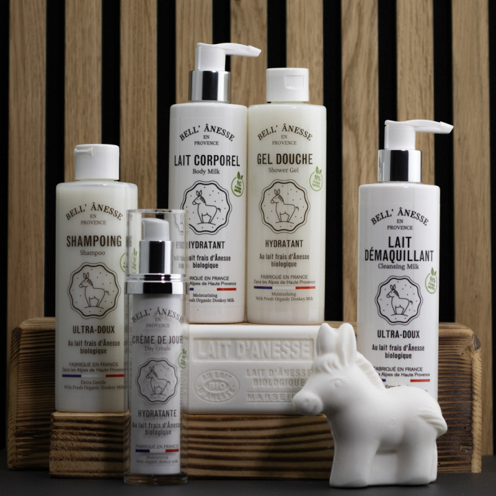 Routine beauté 7 soins beauté au lait d'ânesse bio par Bell Ânesse en Provence