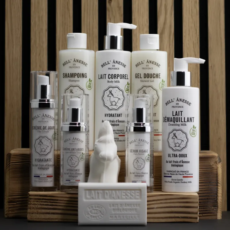 Routine beauté 9 soins beauté au lait d'ânesse bio par Bell Ânesse en Provence