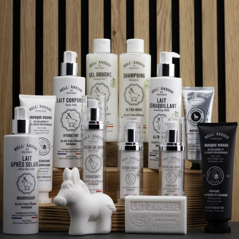 Routine beauté 13 soins beauté au lait d'ânesse bio par Bell Ânesse en Provence
