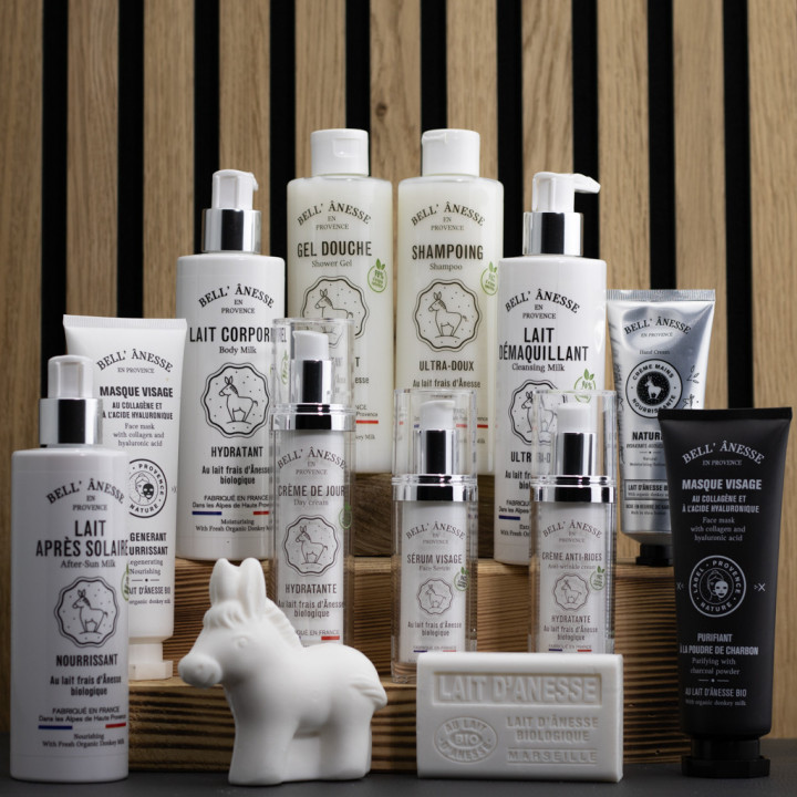 Routine beauté 13 soins beauté au lait d'ânesse bio par Bell Ânesse en Provence