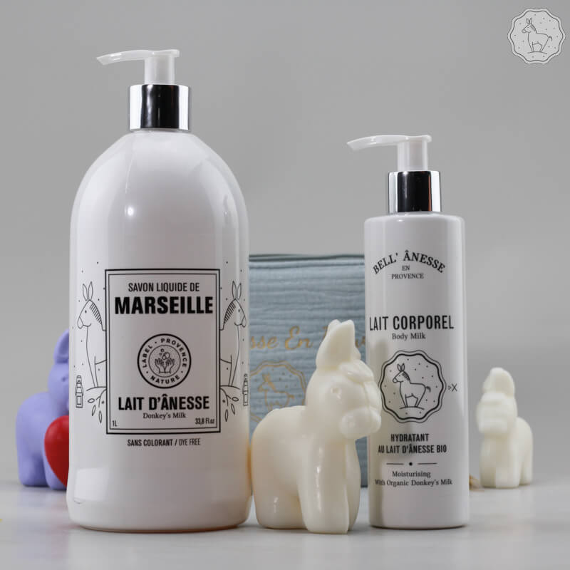 Pack Marseille au lait d'ânesse bio par bell'ânesse en Provence