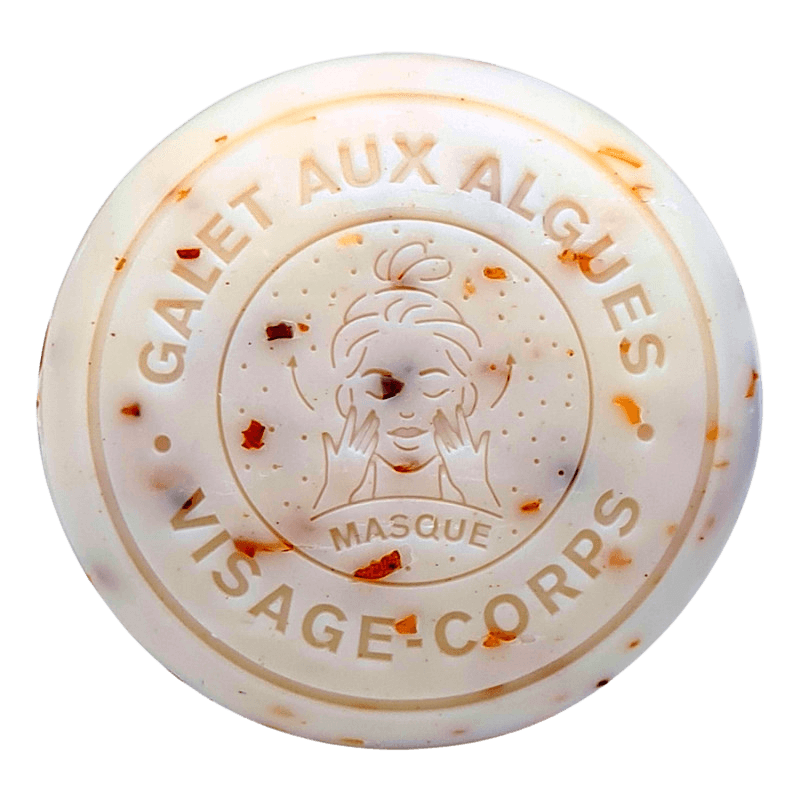 Savon masque galet au lait d'ânesse Bio et aux algues par Bell'ânesse en Provence