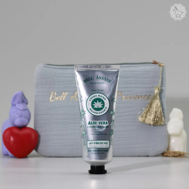 Crème mains au lait d'ânesse Bio et Aloe Vera par bell'ânesse en Provence