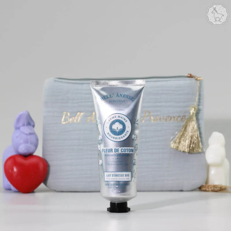 Crème mains au lait d'ânesse Bio et Fleur de Coton par bell'ânesse en Provence