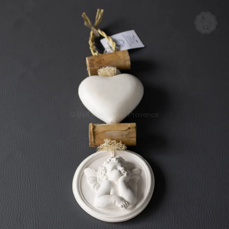 tresse a savon coeur bombe ange par Bell'ânesse en Provence