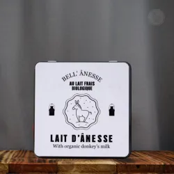 Boite à savon 125gr au lait d'ânesse bio par Bell'Ânesse en Provence