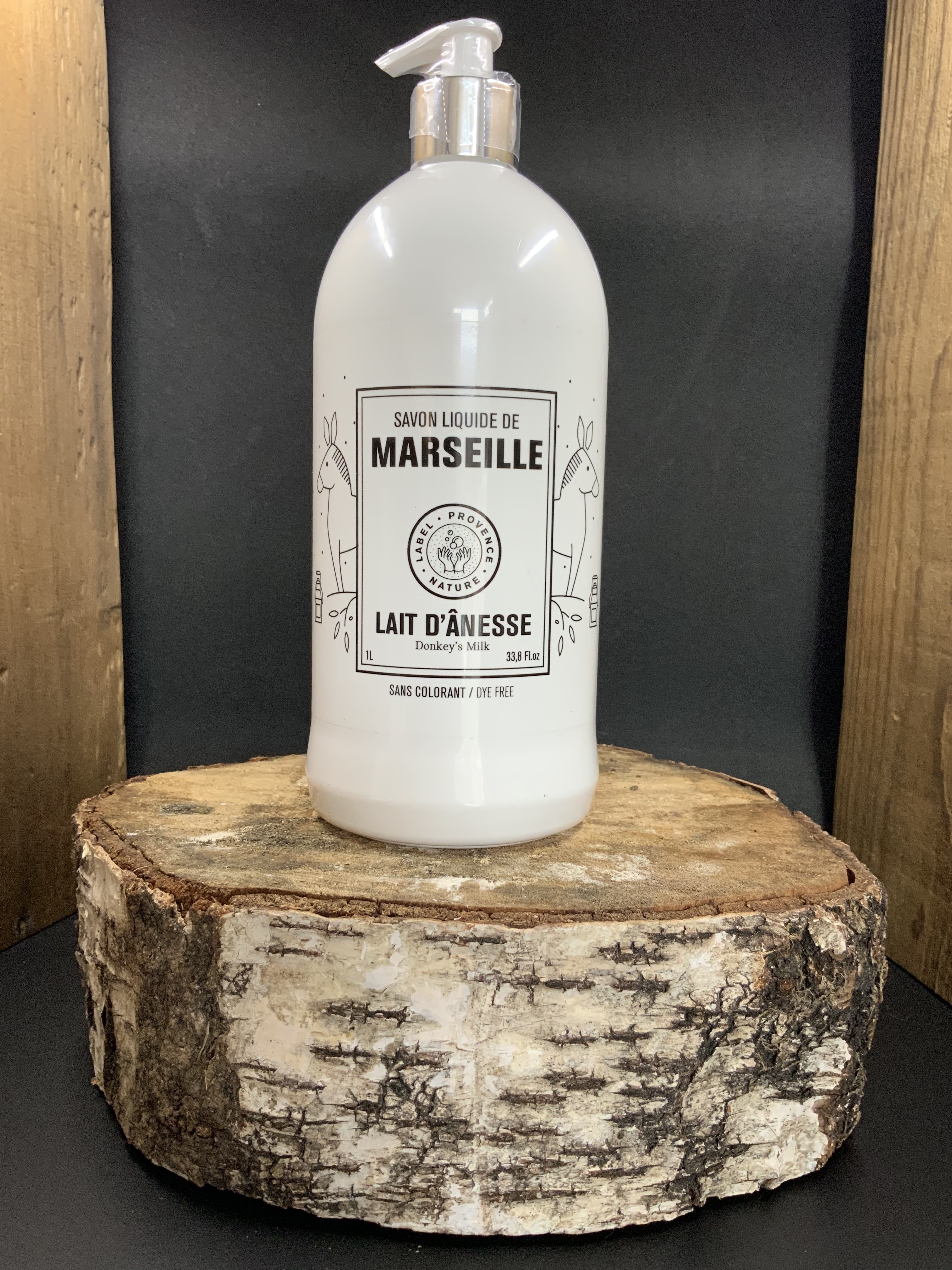Savon liquide de Marseille 1L au lait d'Ânesse