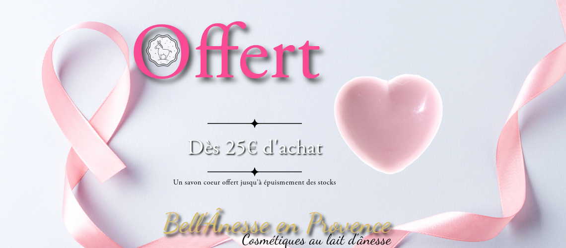 Octobre Rose, un savon coeur offert